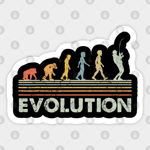 HUMAN FISHING EVOLUTION Sticker by Freedom Haze